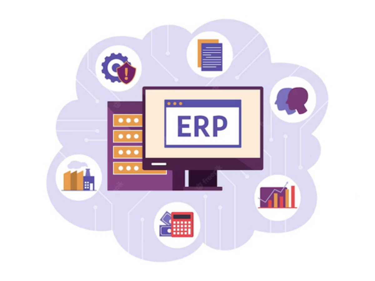 ERP data migration process for transferring business data to a new ERP system